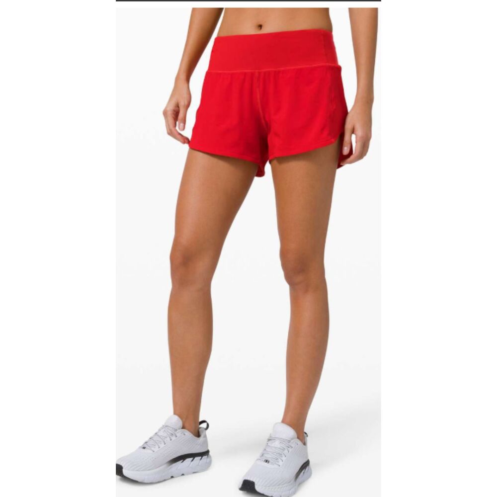 Lululemon Speed Up Short 5" Carnation Red Size 8